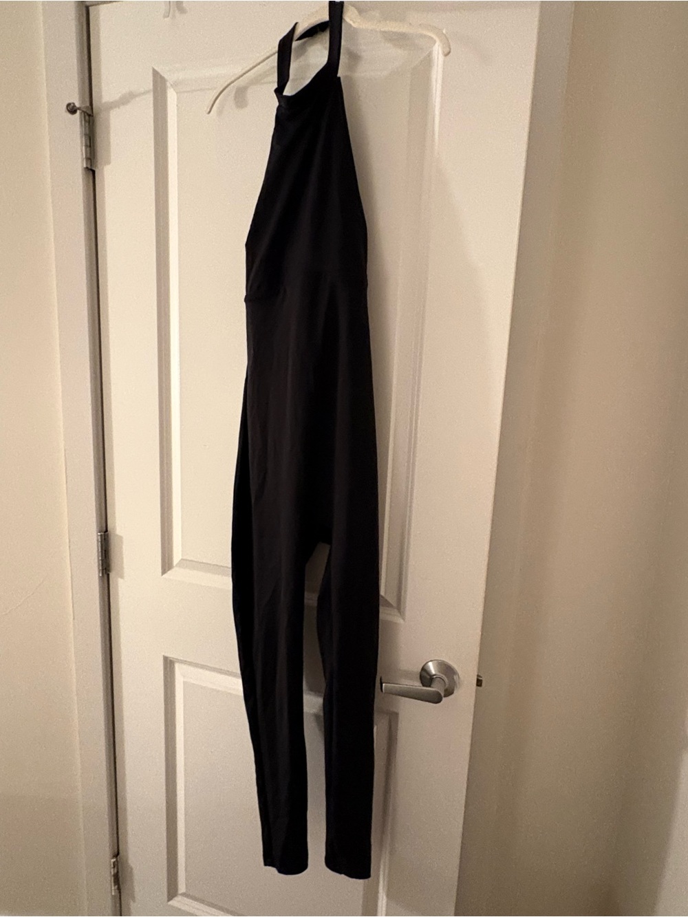 Sleek Black High-Neck Jumpsuit